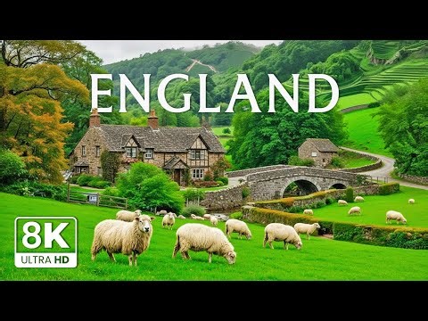 England 8K | Majestic Views of England – Picturesque Villages, Castles & Serene Lakes