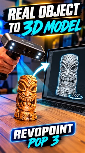 This Handheld Scanner Turns Real Objects Into 3D Models 🤯 | Revopoint POP 3