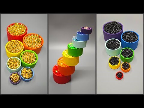 Reverse Bead Magic 🌈Satisfying Bead Fountain ✨Colorful Ball Harmony