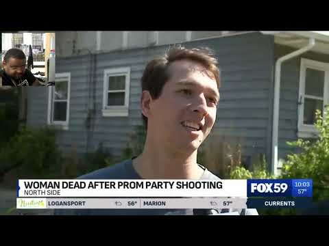 Black woman executed by black men who shot up a Prom Party with machine guns in Indianapolis
