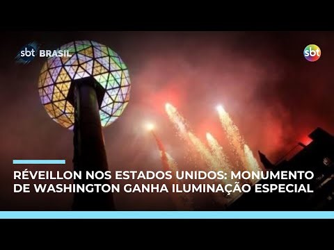 Virada do ano nos EUA terá fogos, homenagens e frio intenso para receber 2026 | #SBTBrasil