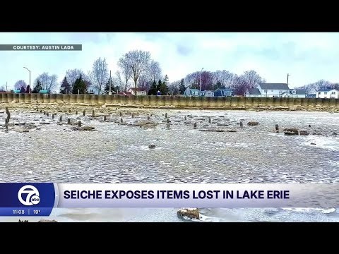 Lake Erie seiche exposes hidden treasures and decades-old stories