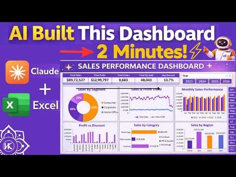 Create a Excel Dashboard in 2 Minutes Using Claude AI