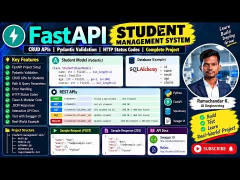 FastAPI Student Management System | CRUD APIs, Pydantic Validation & HTTP Status Codes