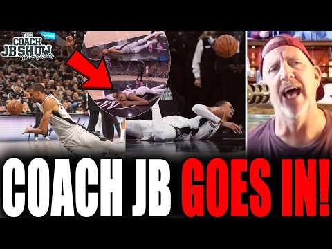 Coach JB GOES IN After Victor Wembanyama FALLS On Face & Enters Concussion Protocol!