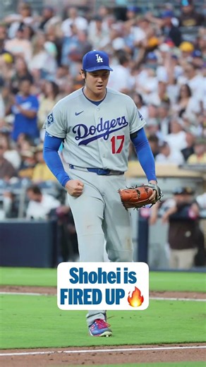Shohei was fired UP after escaping the jam! 😤🔥