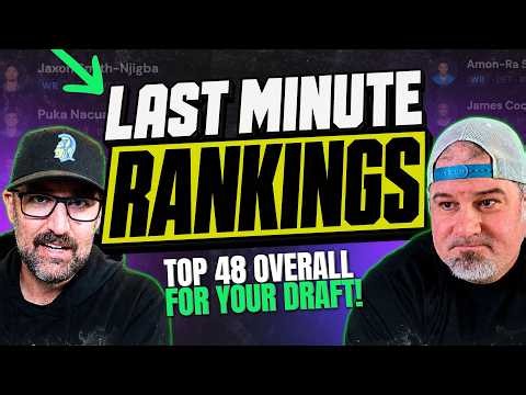 🔥LAST MINUTE Overall Fantasy Football RANKINGS 2026 | Draft Advice You Need🔥