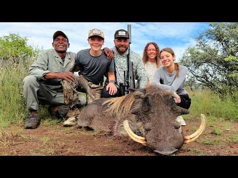 Hunting a Monster Warthog in Africa While Trapping Pigs in America!
