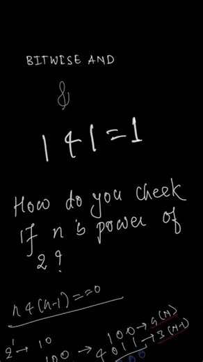 Check Power of 2 in ONE Line of Code! 🤯 (Bitwise AND Trick)