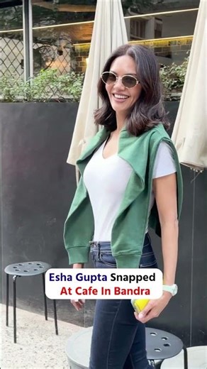 Esha Gupta’s Casual Chic Moment In Bandra 🔥