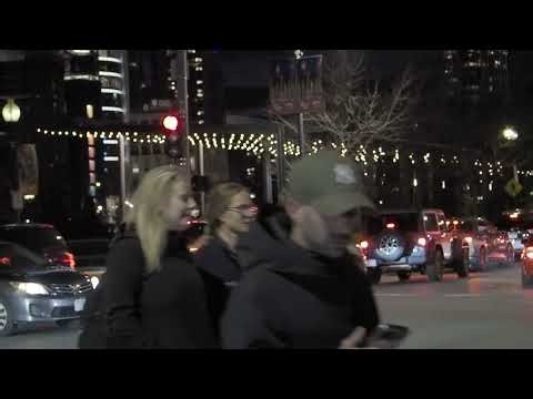 Real city streets at night | Walking tour | 4K Cinematic Reality_ POV Boston City of Night