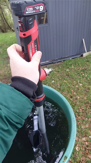 Milwaukee M12 transfer pump in action😌👍 @MilwaukeeTool #Milwaukee #m12 #milwaukeepowertools