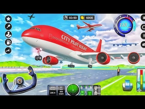 Real Airplane Flight Simulator Gameplay ✈️ Smooth Landing Challenge & Pilot Training Missions