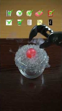 1000°C Red Hot Metal Ball vs Aluminium Foil + Styrofoam + Solution Tape + Soap #experiment #asmr