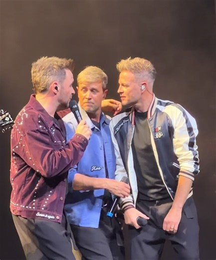 They are for real just having fun 😍😂 #london #o2 #westlife #concert #fyp @Nicky Byrne HQ @Westlife