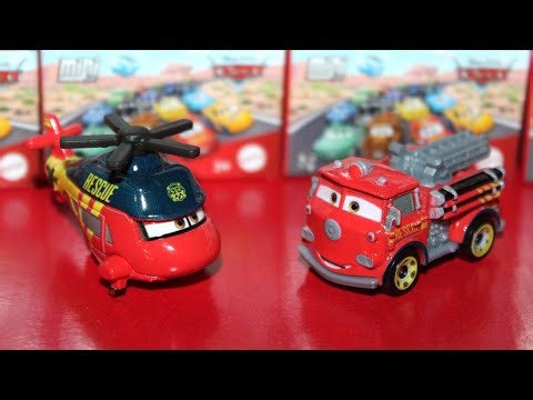Mattel Disney Cars 2026 Mini Racers Unboxing Race & Rescue Red & Rotor Turbosky (Helicopter)