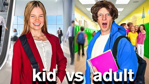 Kid turns into adult & parent turns into kid challenge