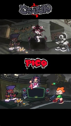 8R vs pico cutscene #fnf #fnfmod #edit #pico #fridaynightfunkin