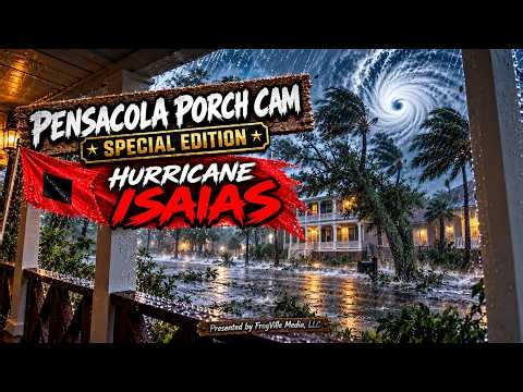 Hurricane Isaias Live Stream! Pensacola Porch Cam