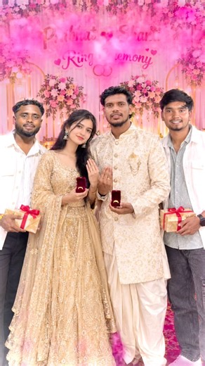 Prabhat and shanti ring ceremony! #harshpushptode #love #hindudeity