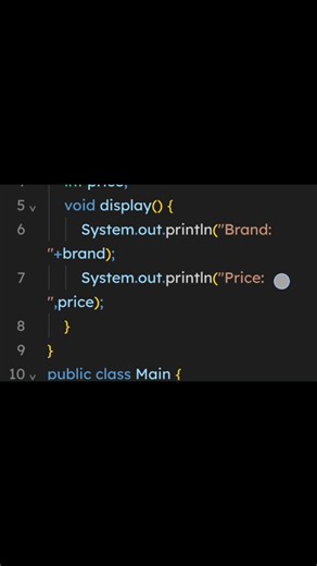 Create a mobile object using java | classes and objects | #live #code #repat