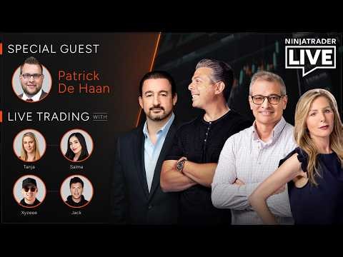 NinjaTrader Live | Trading + Analysis w/ Patrick De Haan, Tanja + Salma, Xy + Jack (3/16/26)