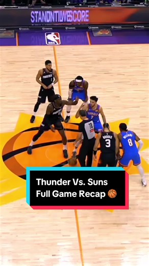 Quick rewind. Full recap. Here’s everything from tonight’s @OKC Thunder vs. @Phoenix Suns matchup ⏪ ball #NBA #basketball #OKC #PhoenixSuns