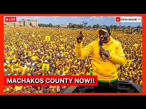 LIVE🔴President Ruto holds UDA Rally in Machakos County DESTROYING Opposition Leaders