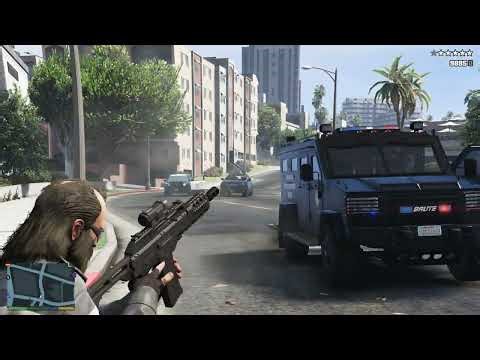GTA 5 - Trevor Destroys Madrazo’s Cartel Shipment + Ten Star Escape