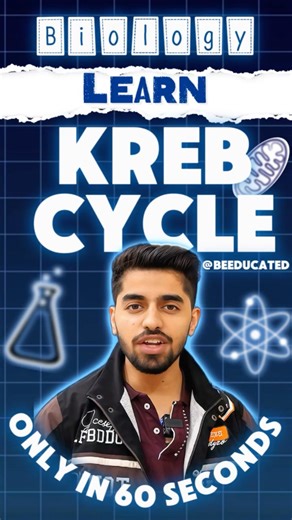 Krebs Cycle in 60 Seconds 🔥 | Biology Made Easy