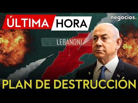ÚLTIMA HORA | Israel anuncia su plan de destrucción en Líbano: busca el control hasta el río Litani