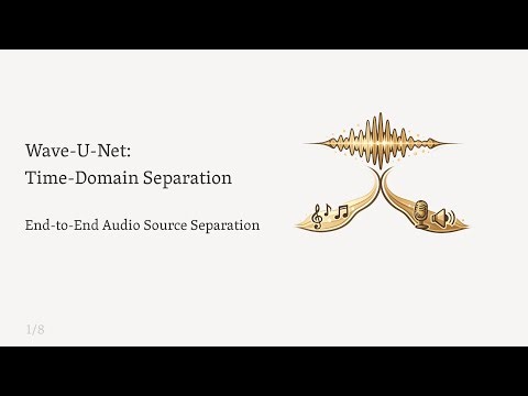 Wave-U-Net: Unmixing Audio Directly in the Time Domain