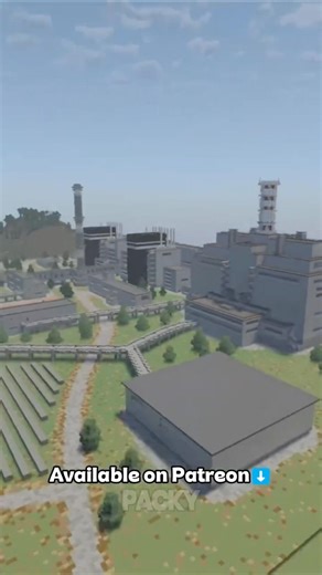 Minecraft Recreation of Chernobyl Power Plant (next to Pripyat, Ukraine) Building Timelapse