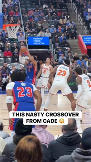 Cade Cunningham snaps off a NASTY crossover then lays it in! The Pistons crowd LOVES it! 🗣️ NYK-DET • Peacock Tap to Watch ➡️ https://www.nba.com/how-to-watch-game-redirect/0022500502?partnerRef=NBA&platform=Facebook&surface=Post | NBA