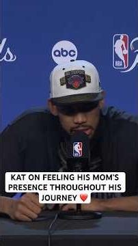 KAT says he feels a calming presence in times of pressure