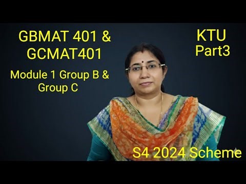 KTU S4 Maths 2024 Scheme | GBMAT401 & GCMAT401 | Group B & C| Module1 DISCRETE RANDOM VARIABLE PART3