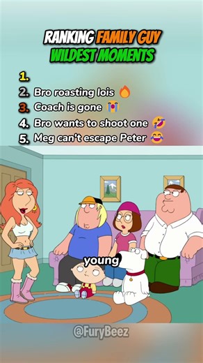 Ranking Family Guy Wildest Moments