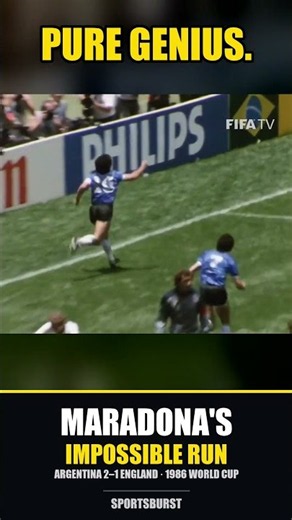 Maradona's Impossible Run 🤯