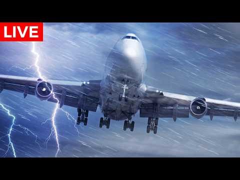 🔴LIVE RAINY AIRPORT ACTION at CHICAGO O'HARE | SIGHTS & SOUNDS of PURE AVIATION | AVGEEK ORD PLANES