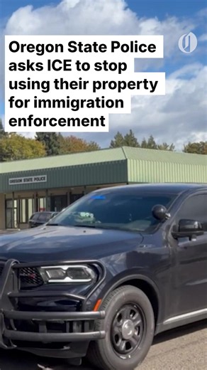 Oregon State Police is the latest agency to draw boundaries with ICE – at the direction of Gov. Tina Kotek – by asking the federal agency to stop using Oregon State Police public spaces, including parking lots, for immigration enforcement. Video footage courtesy @DTDS1273 #ICE #Police #Oregon #politics