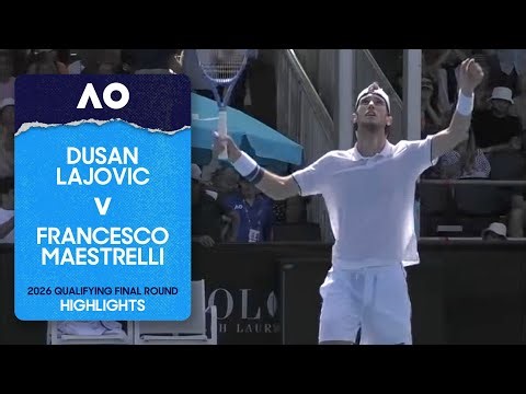 Dusan Lajovic v Francesco Maestrelli Highlights | Australian Open 2026 Final