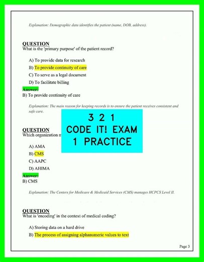 3 2 1 CODE IT! Exam 1 Practice Test 2026 Full Review Questions and Answers Complete Prep Guide