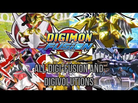Digimon Fusion (English Dub) - All Digi-Fusion and Digivolutions (Seasons 1 & 2, HD) 