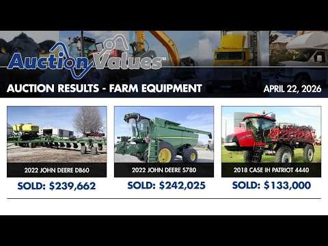 Farm Equipment Auction Results - April 22, 2026
