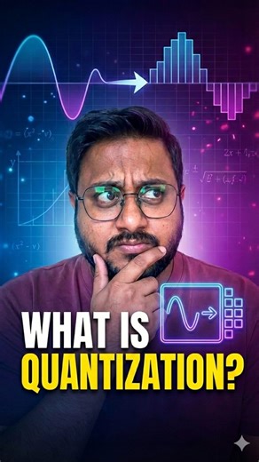 Satyajit Pattnaik on Instagram: "What is Quantization? 🤔 In data science and AI, quantization is the process of reducing the precision of numerical values (such as model weights, activations, or data) by representing them with fewer bits. It is mainly used to reduce model size, memory usage, and computation cost, often with minimal impact on accuracy. Common examples include converting 32-bit floating-point values to 16-bit or 8-bit representations for faster inference and deployment on edge de