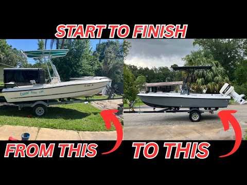I bought a seapro hurricane salvage boat and fixed it!!!