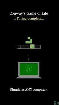 Conway’s Game of Life Explained | Cellular Automata #computer #coding #programming #shorts #gamedev