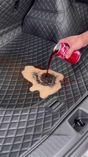 Spilling SODA in my Car Trunk! 😱🥤 (Waterproof Test)#carvigor #shorts
