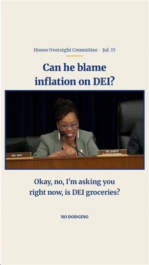 "Can he blame inflation on DEI?" Simon Pins Witness Down: DEI Isn't Why Groceries Cost More