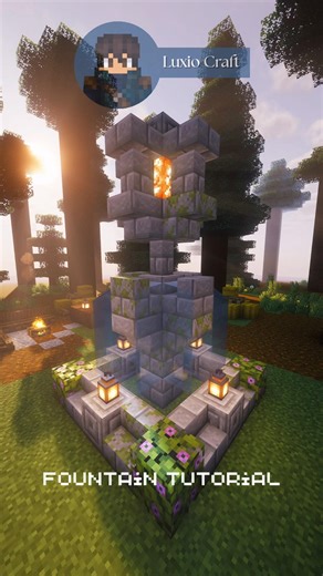 Tuto fontaine minecraft